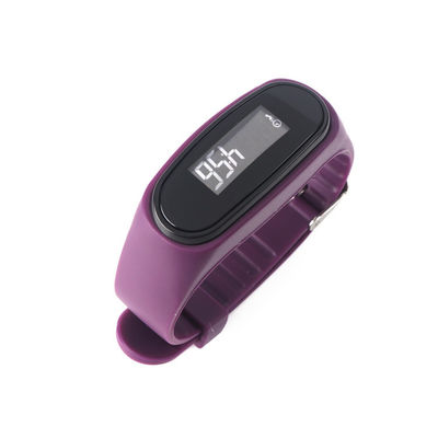 L24*Dia 3.7cm 3D फिटनेस पेडोमीटर कैलोरी बर्न दूरी समय प्रदर्शन के साथ घड़ी