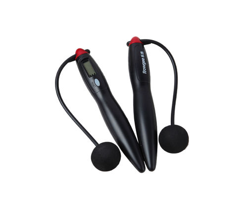 सरल काले इनडोर Cordless Jump रस्सी JS-310 के साथ 200 मिमी लंबाई और लूप काउंटर